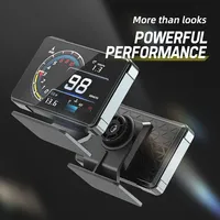Prix d'usine Nouveau Compteur de Voiture A91 HUD Affichage Tête Haute (HUD) avec Indicateurs de Tension, Vitesse, RPM, Température d'Huile et Turbo pour Électronique Automobile