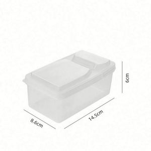 Bocaux de rangement de cuisine modernes, hermétiques, écologiques, en plastique, style européen, avec couvercles à clapet, emballés en carton, grande capacité, anti-poussière, pour aliments - Product Image 6