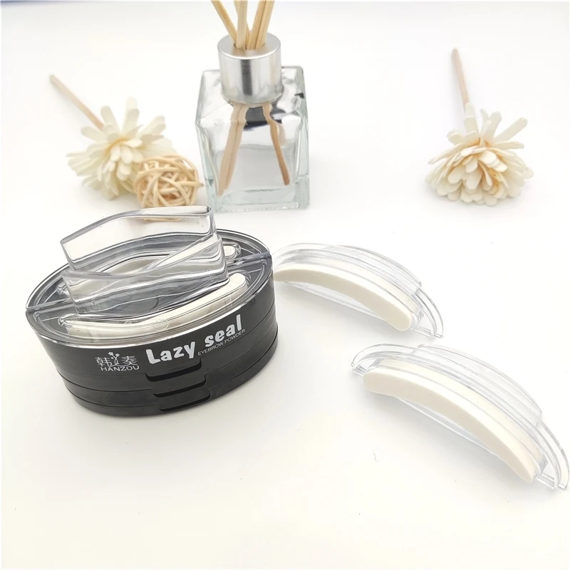 Novice special seal eyebrow powder three color suit adjustable shape waterproof anti sweat eyebrow seal