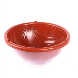 Pot de fleurs auto-arrosant 360° transparent rouge à aspiration automatique pour plantes d'intérieur usage domestique moulage par injection - Product Image 1