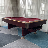 Table de billard américaine de haute qualité 7ft 8FT 9FT avec plateau en ardoise et système de retour de billes pour usage intérieur
