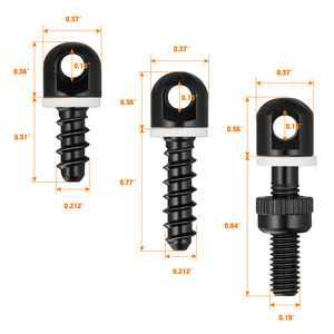 Săn Bắn ngoài trời phụ kiện di động gỗ vít Đinh tán Trắng Miếng đệm Sling núi Kit 6pcs Sling xoay đinh tán - Product Image 3