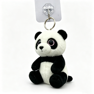 Custom Panda plush keychain, <b>Mini</b> panda stuffed animal keyring, Panda plush <b>backpack</b> charm - Product Image 1