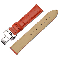 Boucle de déploiement en acier inoxydable avec boutons poussoirs, bracelet de remplacement Standard à dégagement rapide, bracelets de montre en cuir
