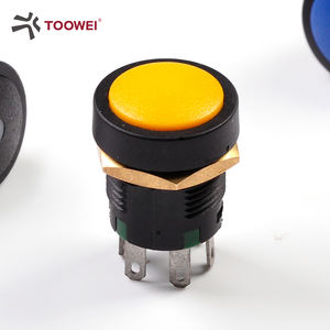 Exportador verificado TOOWEI Botón pulsador momentáneo mantenido de 16mm con terminales de soldadura - Product Image 4