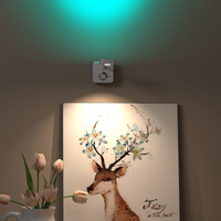 Lampe murale rechargeable, petit projecteur LED avec détecteur de mouvement, éclairage mural intérieur pour œuvres d'art, éclairage de photos pour la décoration de la maison