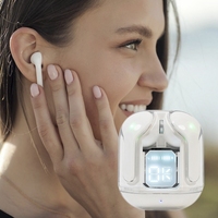 Écouteurs TWS transparents Air, Casque sans fil Crystal Airbuds, Écouteurs intra-auriculaires, Auriculares, Audifonos, Écouteurs Air T2