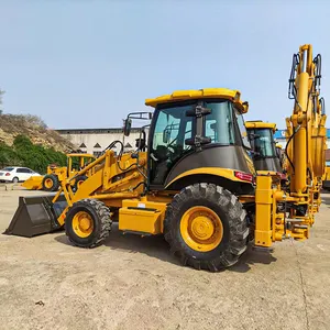 Mesin pengangkat roda 2.5 Ton dengan Backhoe Excavator ATV Dumper hidrolik truk pelapis dengan CE diakui