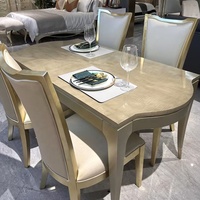 Chaise de salle à manger rembourrée en velours à dossier haut pour cadre en bois massif de restaurant avec accents en feuille d'or