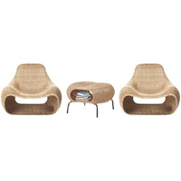 Fauteuil de jardin en rotin de style asiatique du Sud-Est, chaise longue individuelle pour balcon, cour, café