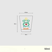 Verre à Soju en forme de chien, Verre à liqueur, Verre à vin blanc One-liang, Verre à Saké, Transparent, Moderne, Tendance, Pour la maison, les fêtes et les événements sociaux