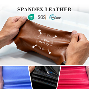 Chất Lượng Cao Tùy Chỉnh Màu Sắc 4-Cách Căng Đàn Hồi PU Giả Da Vải Trung Quốc Lớp Phủ Polyester Mô Hình Cho Xà Cạp Găng Tay Găng Tay - Product Image 5