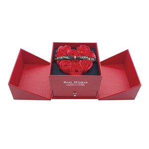 Emballage en papier pliable de luxe personnalisé, fermeture magnétique, petite <span class=keywords><strong>maison</strong></span>, Noël, anniversaire, boîte cadeau rigide à double porte pliante - Product Image 3