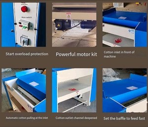 Macchina per l'apertura di scarti tessili / Macchina per la produzione di filati di cotone / Macchina per il riciclo di tessuti di scarto - Product Image 6