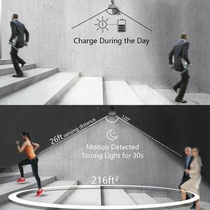 Водонепроницаемый солнечный настенный светильник IP65 с датчиком движения, высокой яркостью, 36 светодиодами для сада, патио, террасы, двора, уличный светильник-бра - Product Image 4