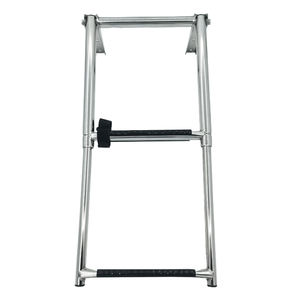 Perahu Stainless Steel 2 langkah perahu lipat Dock Telescoping berenang tangga dek dengan Pedal langkah lebar pagar tangan - Product Image 6