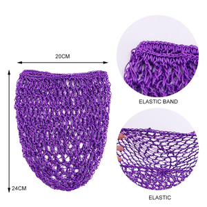 Coloré reniflard Crochet rayonne cheveux accessoires filet à cheveux <span class=keywords><strong>Snood</strong></span> pour cheveux longs bonnet de couchage - Product Image 5