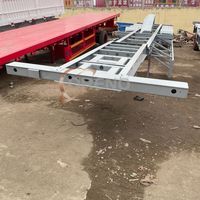Semi-remorque squelette robuste à 3 essieux de 40 pieds, châssis porte-conteneurs squelette de 40 tonnes, marque Fuwa, camion de transport, Pro Neuf