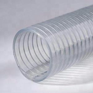أنبوب مياه مرن مقاوم للضغط العالي خفيف الوزن شفاف للري من البي في سي معزز حلزوني بتقنية اللحام بالانصهار - Product Image 1