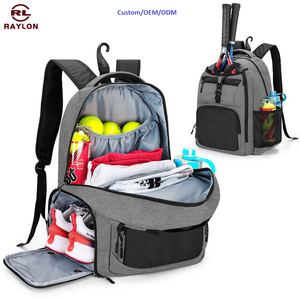 Bolsa de Tenis, Mochila de Tenis Unisex, Deportiva y Portátil, con Capacidad para 2 Raquetas, Compartimento Separado para Zapatos, Ligera y Resistente - Product Image 1