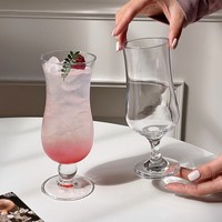 380ml 450ml Hurricane Cocktailglas, helder, met steel, voor sap, smoothie, bar, dranken