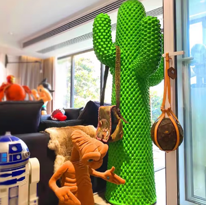 Appendiabiti Moderno <span class=keywords><strong>in</strong></span> <span class=keywords><strong>Resina</strong></span> con Design a Cactus per Arredamento Casa, Soggiorno, Camera da Letto, Hotel - Product Image 3
