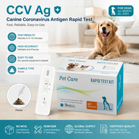 Kit de test antigénique CCV Ag haute sensibilité, kit de diagnostic rapide du coronavirus canin pour chiens, test fiable, résultats rapides 98,9%