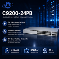 Nuevo Switch Empresarial C9200-24PB de 24 Puertos Full PoE+ con 32 Redes Virtuales, Uplink Modular y SD-Access StackWise