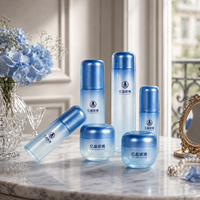 Flacons de luxe en verre bleu avec couvercle capsule pour huile capillaire, vaporisateur de parfum, pot de 130 ml, 100 ml, 40 ml, 50 g, 30 g – Fournisseur de contenants vides