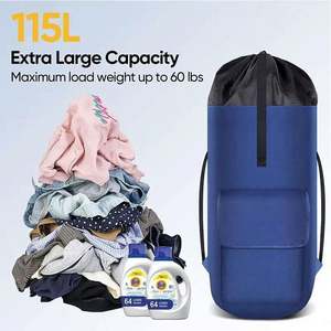 Free Sample Custom Logo <b>Travel</b> Sports Large Capacity Waterproof <b>Laundry</b> Hamper Commercial <b>Laundry</b> <b>Bags</b> Backpack - Product Image 5