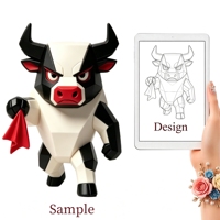 Figura de Animal Geométrica Personalizada MEIMEI TOY, Escultura Artística de Edición Limitada ODM, Figura de Juguete de PVC para Colección de Escritorio