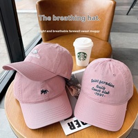 Chapeaux Usine Logo Personnalisé Broderie Motif Imprimé Filles Casquettes de Baseball Rose Lotus pour Femmes Vente en Gros en Stock Casquettes de Course