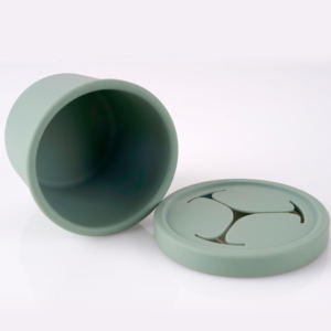 Niet-Lekkage Bpa-Vrije Peuter Drinkbeker Met Variabele Stroom Voor 0-12 Maanden Siliconen Stroomlijnbabybeker Zonder Handvat - Product Image 3