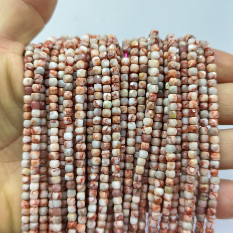 Wholesale High-Quality 2mm 3mm 4mm Cube Natural Stone Strand Beads for Handmade Jewelry Making