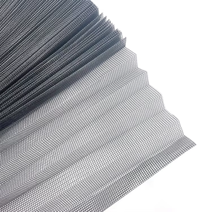 XFD Moustiquaire plissée grise durable la plus vendue pour fenêtre et porte - Product Image 1