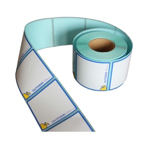 Rollos de Etiquetas Adhesivas de Papel Térmico Impermeable de Tamaños Personalizados para Etiquetas de Envío de Supermercados y Tiendas de Abarrotes - Product Image 1