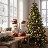 Nouvelles décorations de Noël en gros : Poupée géante lumineuse et musicale, bonhomme de neige dansant, cadeau pour enfants