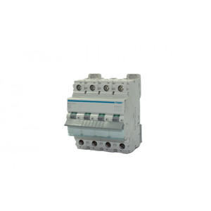 Interruttore Automatico Miniaturizzato Hager MCA410 4 Poli 10A 230V AC per Protezione Elettrica - Product Image 1