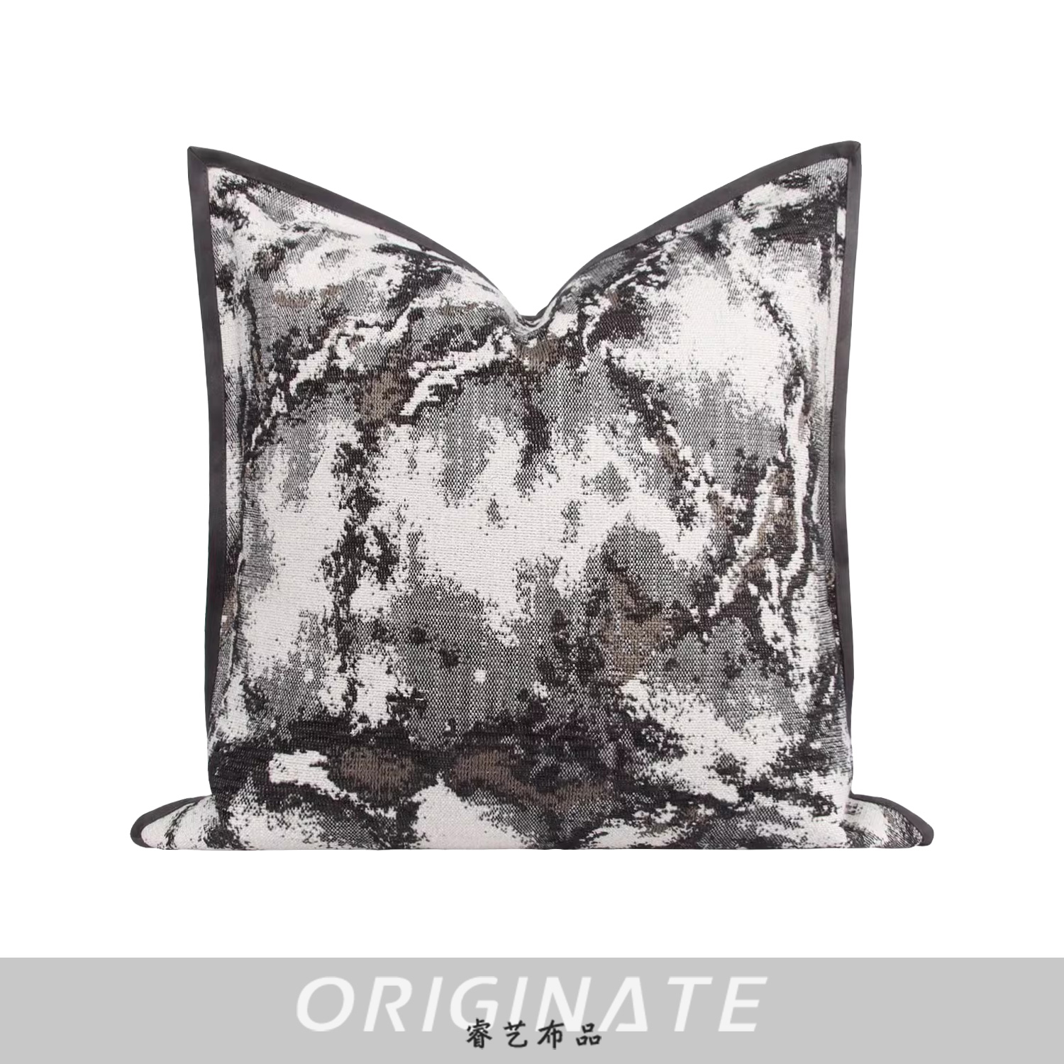 Encre noire (insert d'oreiller non inclus)