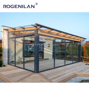 فيلا روجينيلان الراقية سونروم مخصصة سبائك الألومنيوم في الهواء الطلق الزجاج فناء غرفة زهرة قبول التخصيص - Product Image 3