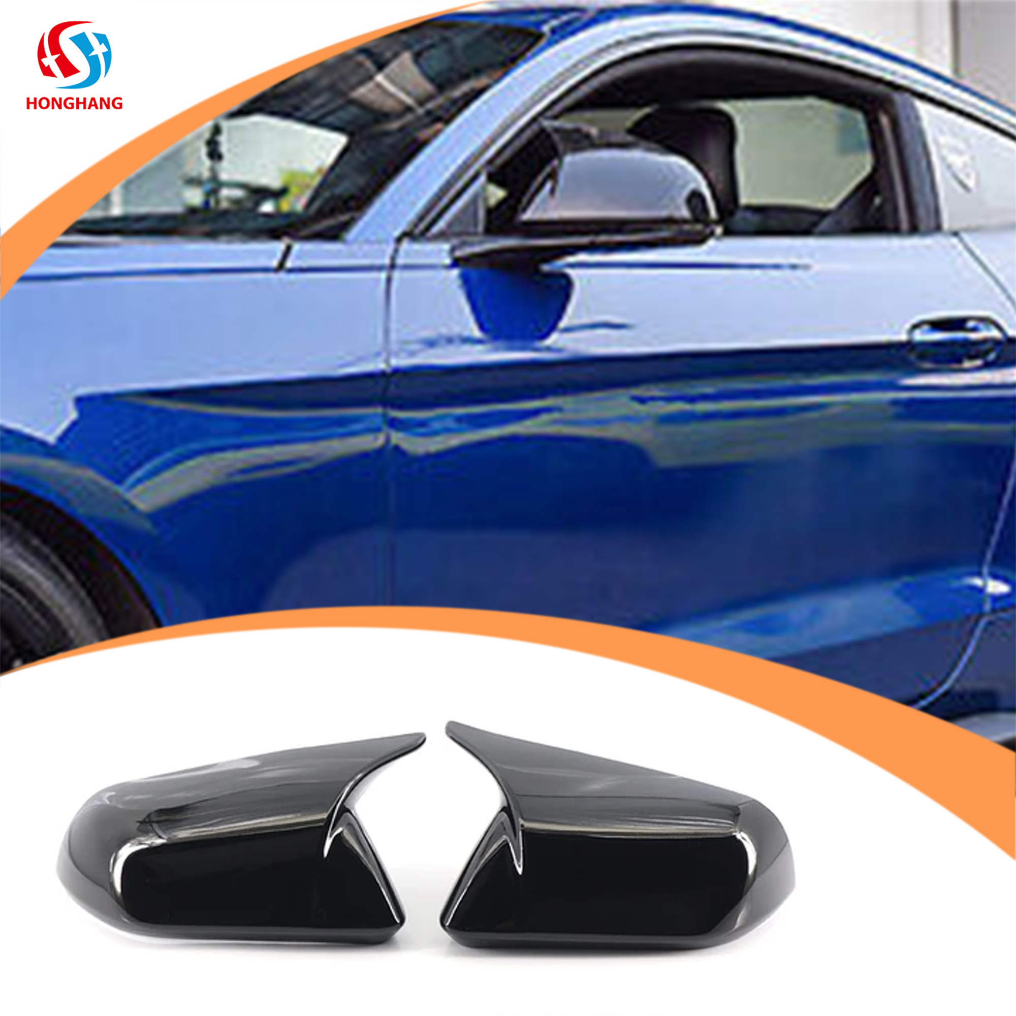 2024 New Style Kit Car Side Mirror Modified Auto Tuning Spare Parts for Ford Mustang GT 300 2015 2016 2017 2018 2019 2020 2021