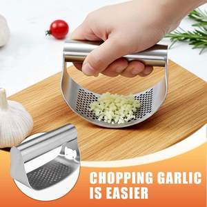 <strong>Garlic</strong> <strong>Press</strong> Rocker Stainless Steel <strong>Garlic</strong> Presser, Upgrade Heavy Duty Mincer Crusher, Portable Manual <strong>Press</strong> Tool - Product Image 5