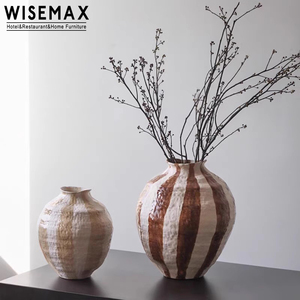 WISEMAX MOBILIARIO Retro <span class=keywords><strong>Vintage</strong></span> clásico hogar arte diseño decorativo porcelana maceta Mesa jarrones de cerámica para decoración del hogar - Product Image 2