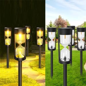 Lampe solaire LED haute luminosité pour pelouse, forme sablier, étanche IP65, pour jardin et allée extérieure - Product Image 1
