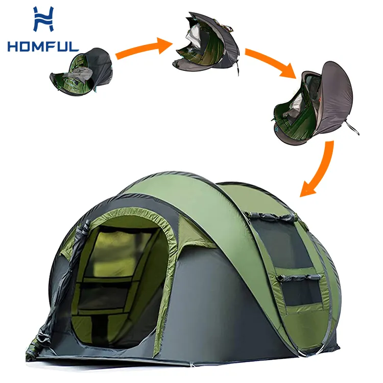 HOMFUL 8 Persons Large Waterproof Camping Tents Camping Family Outdoor Tent