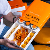 Conteneur Alimentaire de Haute Qualité pour Restaurant, Emballage Personnalisé à Emporter pour Aliments Frits avec Sauce