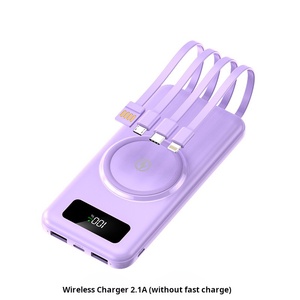 ชาร์จเร็วสุด 66W 40000 ความจุขนาดใหญ่ 4in 1 แบตสํารองไร้สายพร้อมสายชาร์จ Apple / Type-C / Micro / USB - Product Image 2