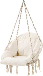 Hamaca de cuerda moderna <span class=keywords><strong>para</strong></span> patio al aire libre, silla colgante con material de cuerda de algodón <span class=keywords><strong>para</strong></span> <span class=keywords><strong>sala</strong></span> de estar, muebles de patio - Product Image 5