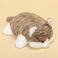 Coussin en peluche animal couché, six styles adorables, en tissu doux et moelleux, coussin de sieste pour bureau, cadeau chaleureux pour enfants, décoration intérieure et repos quotidien