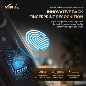 Serrure intelligente Tuya App avec appel vidéo en temps réel, stockage cloud, empreinte digitale et serrure numérique, reconnaissance faciale 3D, compatible avec les portes en bois - Product Image 4